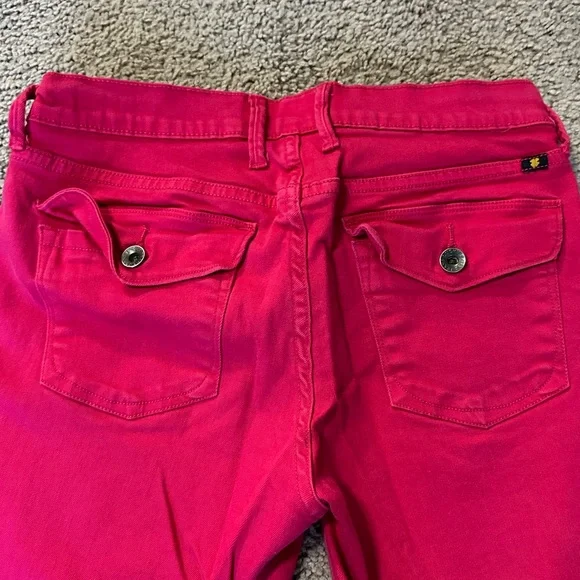 Lucky Brand  Red Sweet N’Crop Jeans Size 29 - Picture 4 of 4
